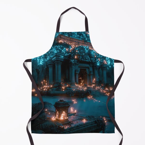 Item preview, Frozen Temple Ruins Under Starlit Sky designed and sold by NeoArvish.