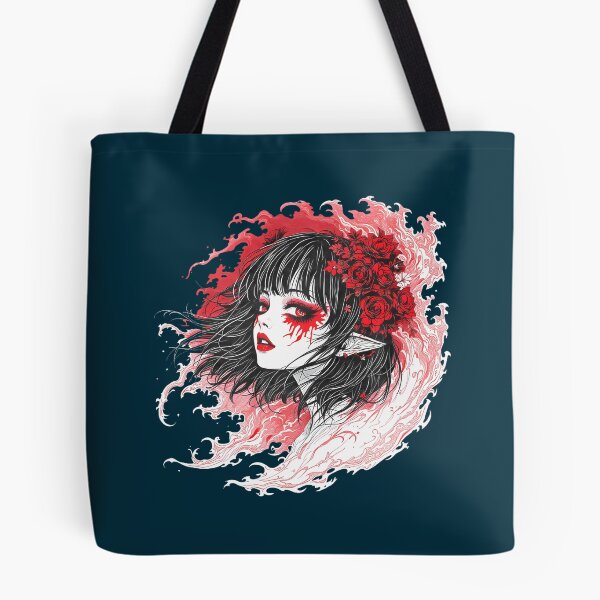 Item preview, Horror Anime Manga Tee I Gothic Outfit I Japanese Chibi Girl   designed and sold by fortrogabbi.