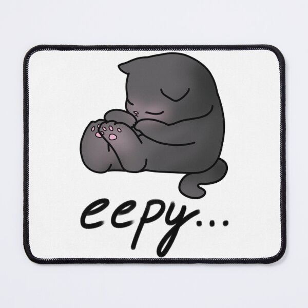 Item preview, Eepy Cat Cute Fluffy Sleeping Kitten Art designed and sold by Catocatrus.