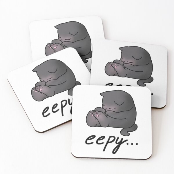 Item preview, Eepy Cat Cute Fluffy Sleeping Kitten Art designed and sold by Catocatrus.