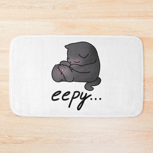 Item preview, Eepy Cat Cute Fluffy Sleeping Kitten Art designed and sold by Catocatrus.