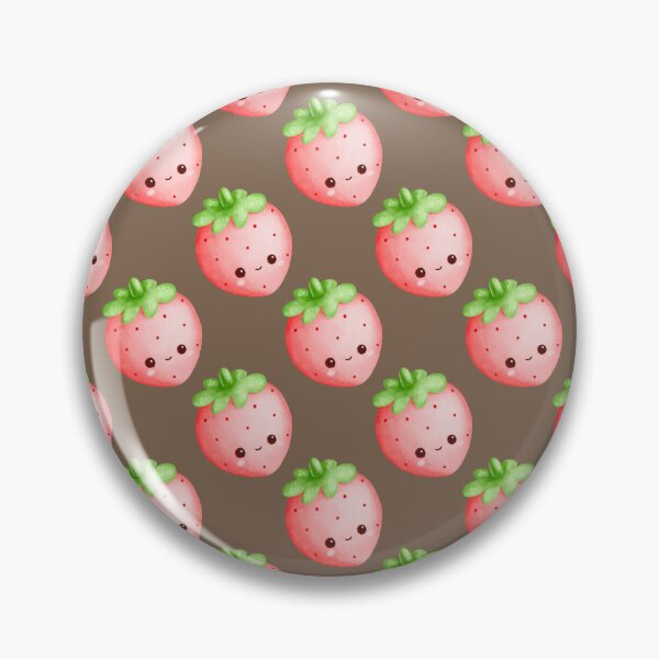 Item preview, Cute Kawaii Strawberry Faces Notebook - Adorable Pink Fruit Pattern Planner designed and sold by FestivityFinds.