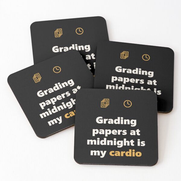 Item preview, Funny Teacher Shirt - Grading Is My Cardio - Gift designed and sold by Harlo.co.