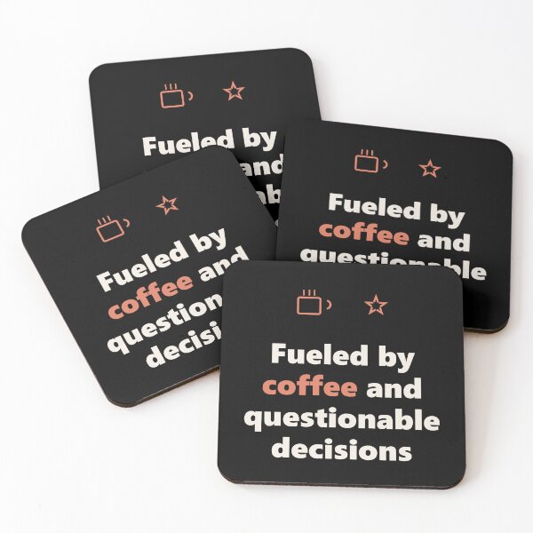 Item preview, Funny Coffee Shirt - Questionable Decisions - Gift designed and sold by Harlo.co.
