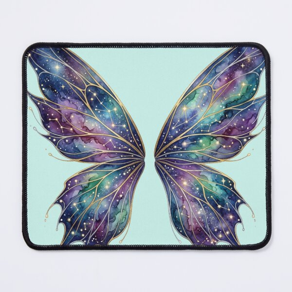 Item preview, Starlight Nebula Butterfly Wings – Celestial Galaxy Watercolor Fantasy Art designed and sold by Dream Bloom Gallery.