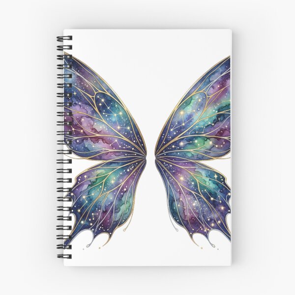Item preview, Starlight Nebula Butterfly Wings – Celestial Galaxy Watercolor Fantasy Art designed and sold by Dream Bloom Gallery.