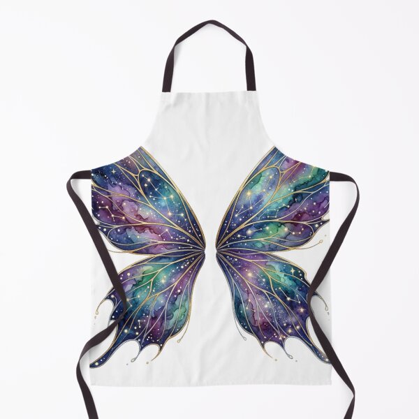 Item preview, Starlight Nebula Butterfly Wings – Celestial Galaxy Watercolor Fantasy Art designed and sold by Dream Bloom Gallery.