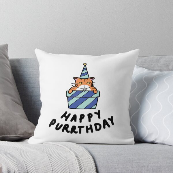 Item preview, Happy Purrthday Cute Cat Birthday Cake Art designed and sold by Catocatrus.