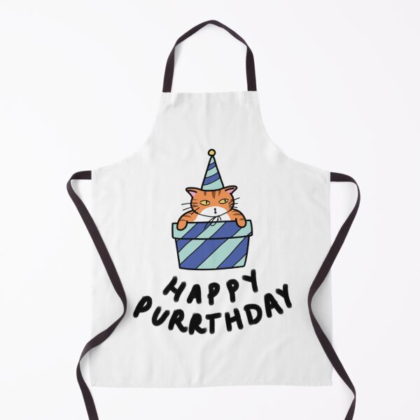 Item preview, Happy Purrthday Cute Cat Birthday Cake Art designed and sold by Catocatrus.