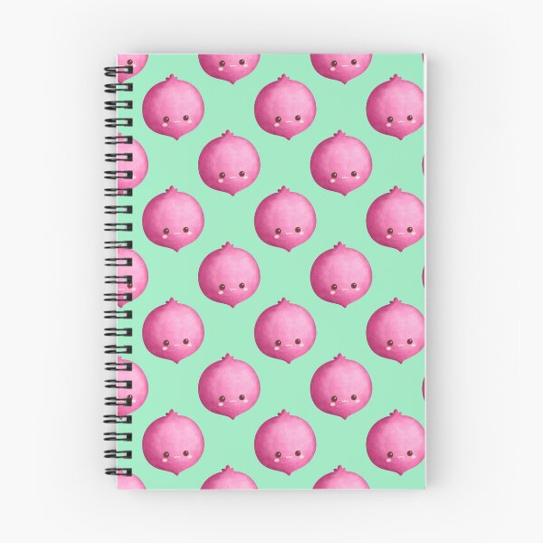 Item preview, Kawaii Pomegranate Pattern Notebook | Cute Cartoon Fruit designed and sold by FestivityFinds.
