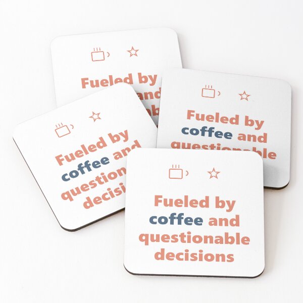 Item preview, Funny Coffee Shirt - Questionable Decisions - Gift designed and sold by Harlo.co.
