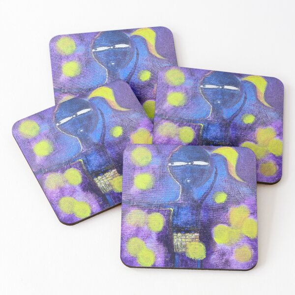 Item preview, Purple Girl with Fireflies designed and sold by joeybrooksarts.