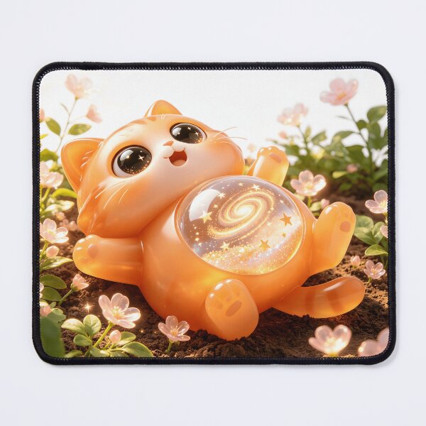 Item preview, Emerald Galaxy Cat - The Accidental Garden Treasure designed and sold by ABYSSLAB.