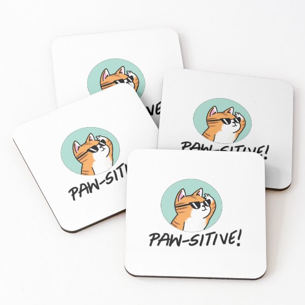 Item preview, Paw Sitive Cute Orange Cat Motivation Art designed and sold by Catocatrus.