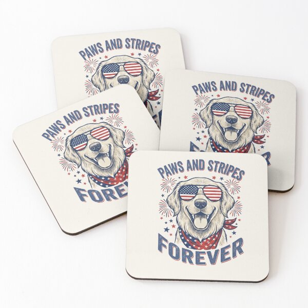 Item preview, Paws and Stripes Forever Dog T-Shirt & Sticker – Funny Patriotic USA Flag Puppy Independence Day Gift for Dog Lovers designed and sold by ZyxDes.