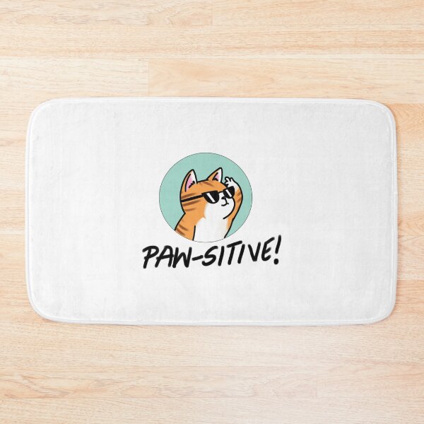 Item preview, Paw Sitive Cute Orange Cat Motivation Art designed and sold by Catocatrus.