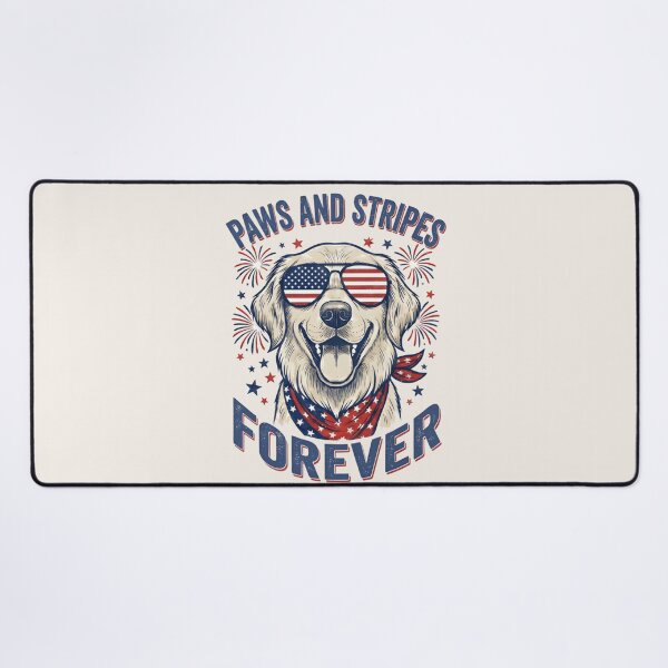 Item preview, Paws and Stripes Forever Dog T-Shirt & Sticker – Funny Patriotic USA Flag Puppy Independence Day Gift for Dog Lovers designed and sold by ZyxDes.