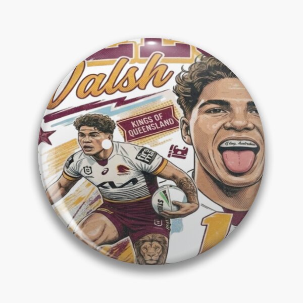 Item preview, Reece Walsh Brisbane Broncos NRL fan tshirt designed and sold by dayfrit.