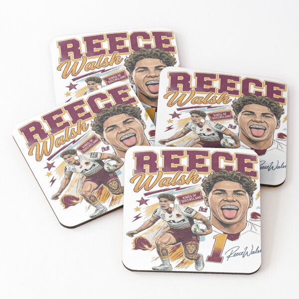 Item preview, Reece Walsh Brisbane Broncos NRL fan tshirt designed and sold by dayfrit.