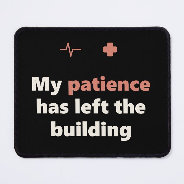 Item preview, Funny Nurse Shirt - Patience Left Building - RN Gift designed and sold by Harlo.co.