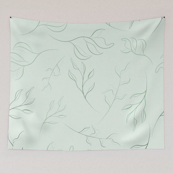 Item preview, Minimalist Botanical Leaves Seamless Pattern | Elegant Green Nature Design designed and sold by DArtfactory.