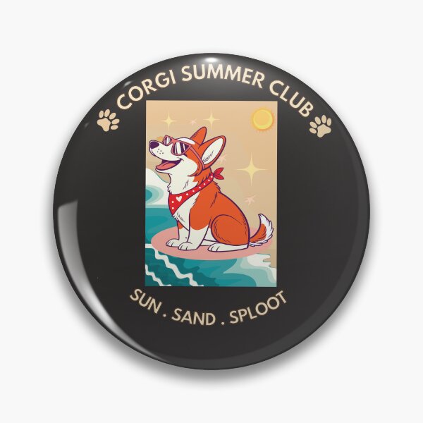 Item preview, Corgi Summer Club – Sun Sand Sploot Cute Beach Corgi Dog Lover T-Shirt designed and sold by jananinaveen.