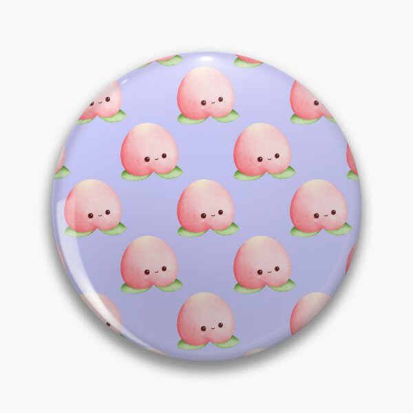 Item preview, Kawaii Peach Pattern Notebook | Cute Cartoon Fruit Faces designed and sold by FestivityFinds.