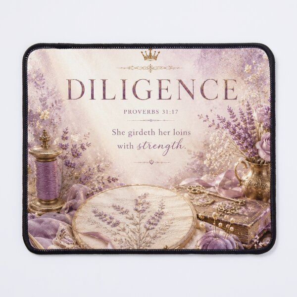 Item preview, Chapter 31 17 Faith Art Vintage Embroidery Lavender Purple Gold designed and sold by mizuNgrace.