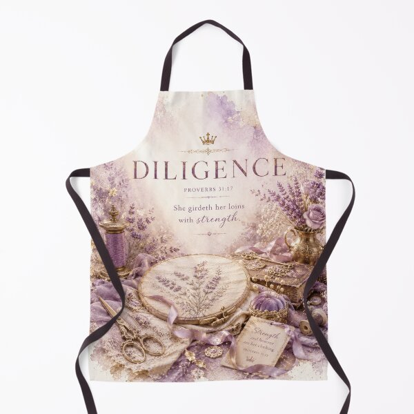 Item preview, Chapter 31 17 Faith Art Vintage Embroidery Lavender Purple Gold designed and sold by mizuNgrace.