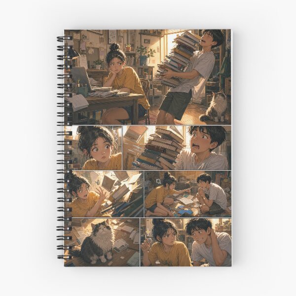 Item preview, Student Life Cozy Reading Room Comic Print designed and sold by Grafititee.