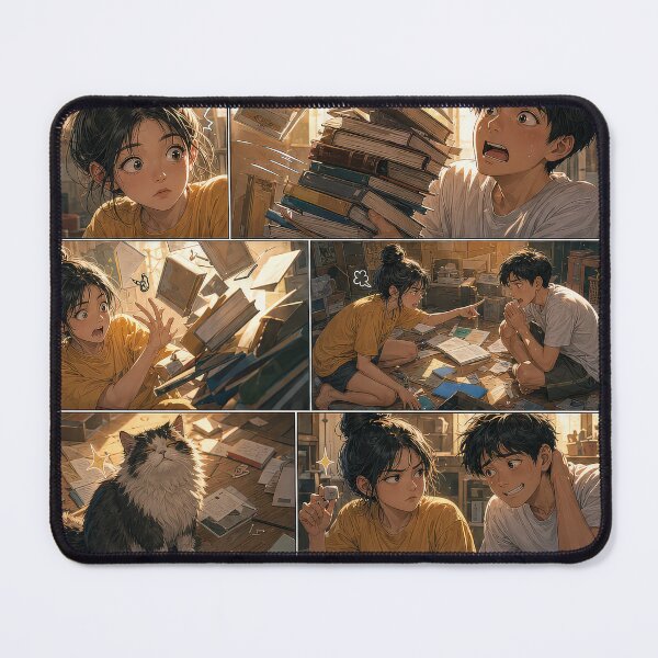 Item preview, Student Life Cozy Reading Room Comic Print designed and sold by Grafititee.