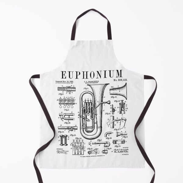 Item preview, Euphonium Player Euphoniumist Euphonist Music Vintage Patent designed and sold by GrandeDuc.