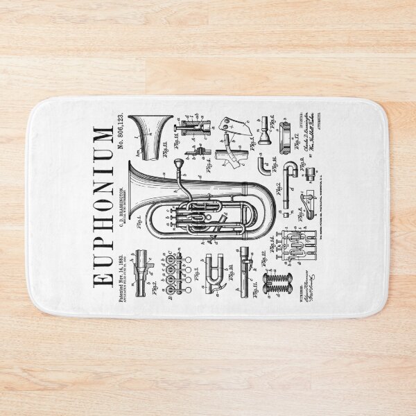 Item preview, Euphonium Player Euphoniumist Euphonist Music Vintage Patent designed and sold by GrandeDuc.