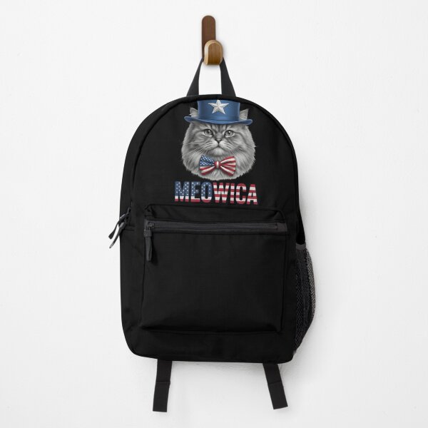 Item preview, Patriotic Cat Top Hat Bowtie T-Shirt & Sticker - Meowica Cat 4th of July designed and sold by ZyxDes.