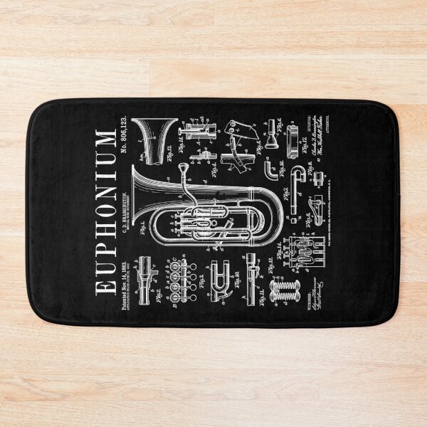 Item preview, Euphonium Player Euphoniumist Euphonist Music Vintage Patent designed and sold by GrandeDuc.