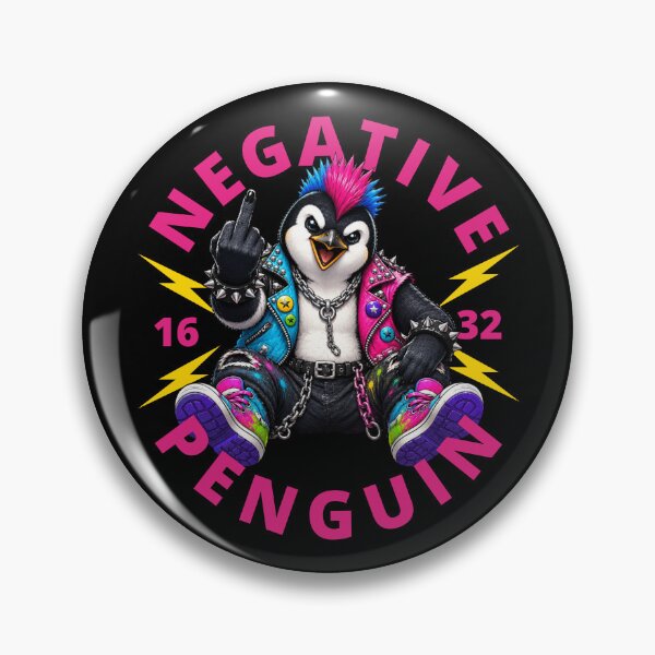Item preview, Negative Penguin Giving The Finger designed and sold by pUNKnown.
