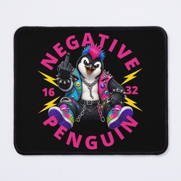 Item preview, Negative Penguin Giving The Finger designed and sold by pUNKnown.