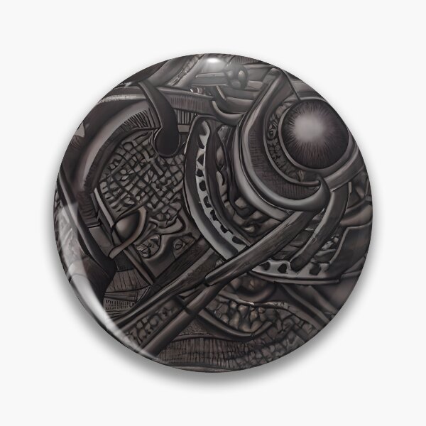 Item preview, Dark Radiant Eye Labyrinth Celtic Scale Bone Dense Biomechanical Surreal Abstract Art designed and sold by YugenWorkshop.