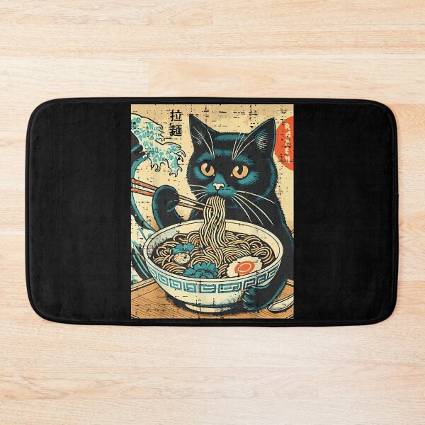 Item preview, Japanese Cat Ramen Great Wave Vintage Art Food Men Women Kid   designed and sold by aralenad1.