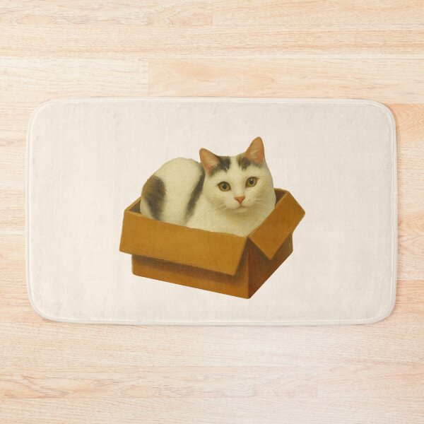 Item preview, Cute Cat in a Cardboard Box – cute cat in a cardboard box designed and sold by CreationSpace3005.