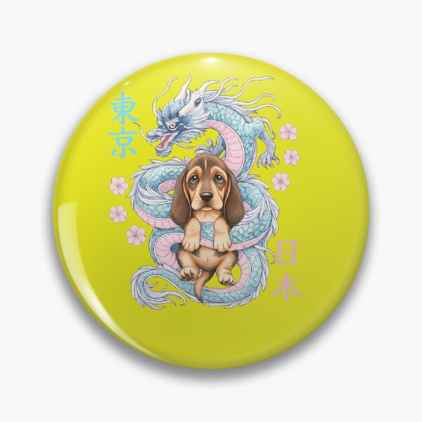 Item preview, Japanese Dragon Kawaii Bloodhound Cute Pastel Anime Lover   designed and sold by aralenad1.