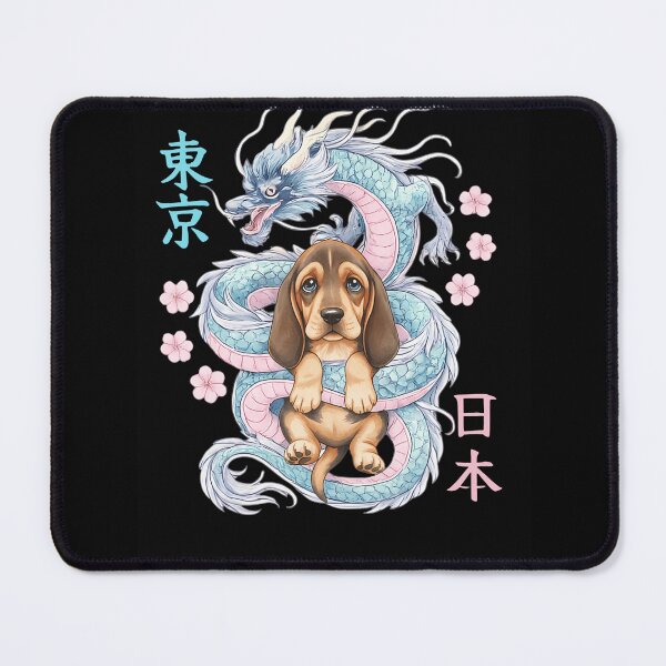 Item preview, Japanese Dragon Kawaii Bloodhound Cute Pastel Anime Lover designed and sold by aralenad1.