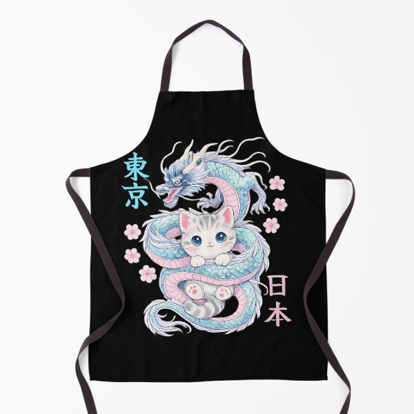 Item preview, Japanese Dragon Kawaii Kitten Cute Cat Pastel Anime Lover designed and sold by aralenad1.