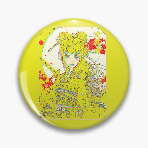 Item preview, Japanese Gothic Anime Samurai Art Woman With Katana Sword   designed and sold by aralenad1.