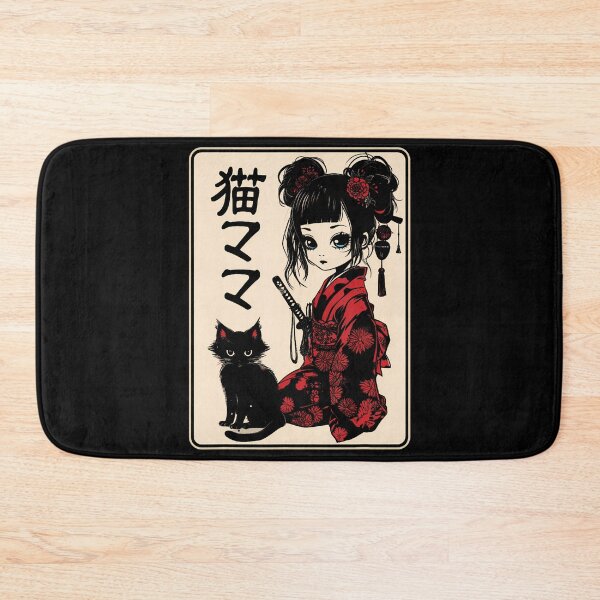 Item preview, Japanese Gothic Kawaii Anime Samurai Cat Mom Woman Girls   designed and sold by aralenad1.