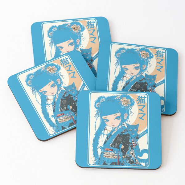 Item preview, Japanese Gothic Kawaii Anime Samurai Cat Mom Woman Girls  designed and sold by aralenad1.