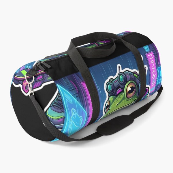 Item preview, Neon Frog Skater Sitting On Skateboard designed and sold by By:MarcinK.