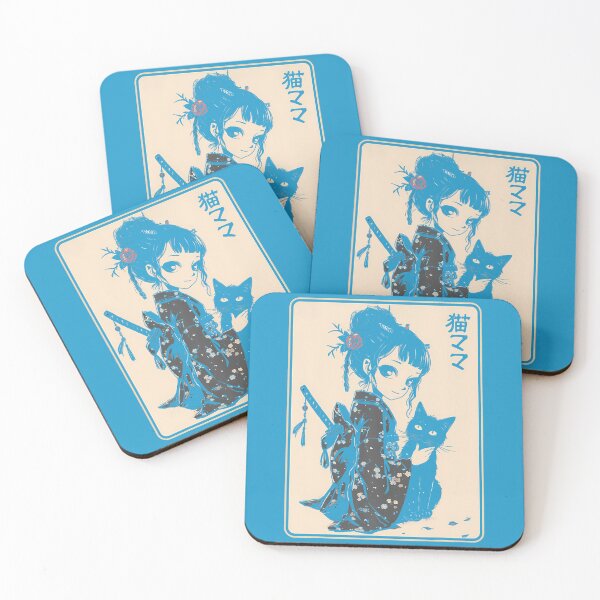 Item preview, Japanese Gothic Kawaii Anime Samurai Cat Mom Woman Girls   designed and sold by aralenad1.