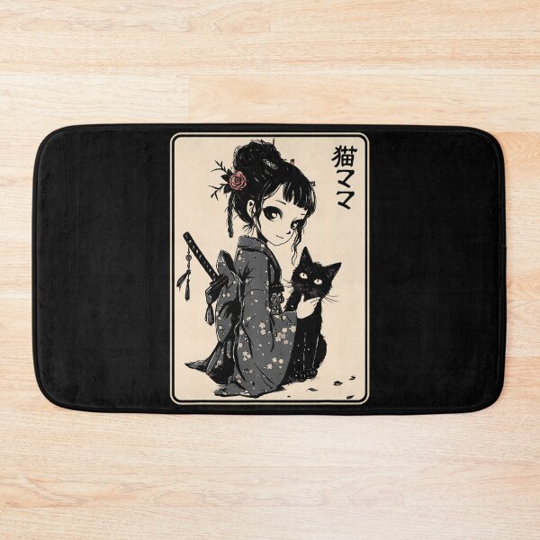 Item preview, Japanese Gothic Kawaii Anime Samurai Cat Mom Woman Girls   designed and sold by aralenad1.