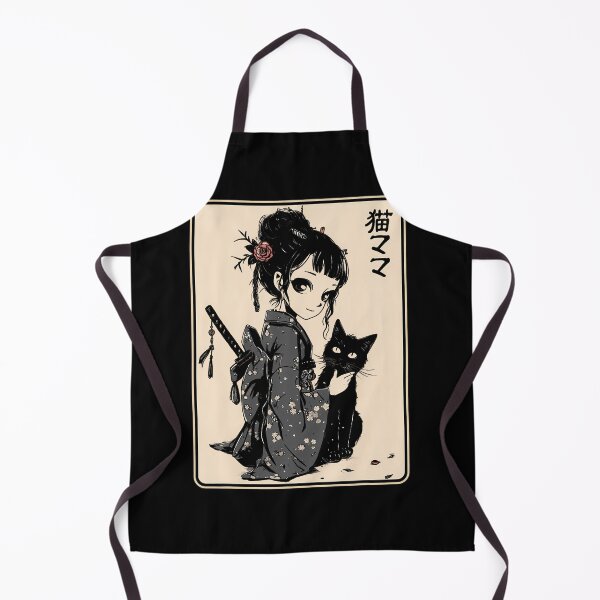 Item preview, Japanese Gothic Kawaii Anime Samurai Cat Mom Woman Girls designed and sold by aralenad1.